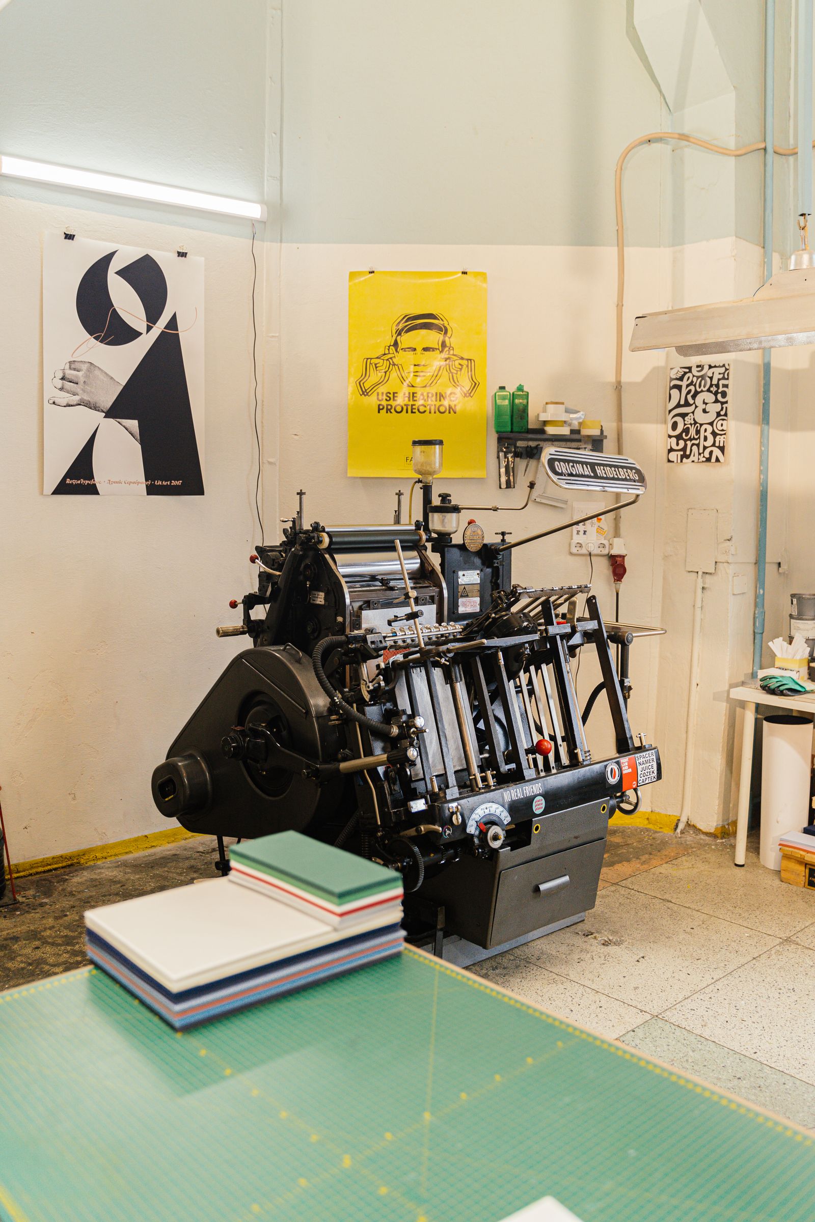 Professional printing press studio